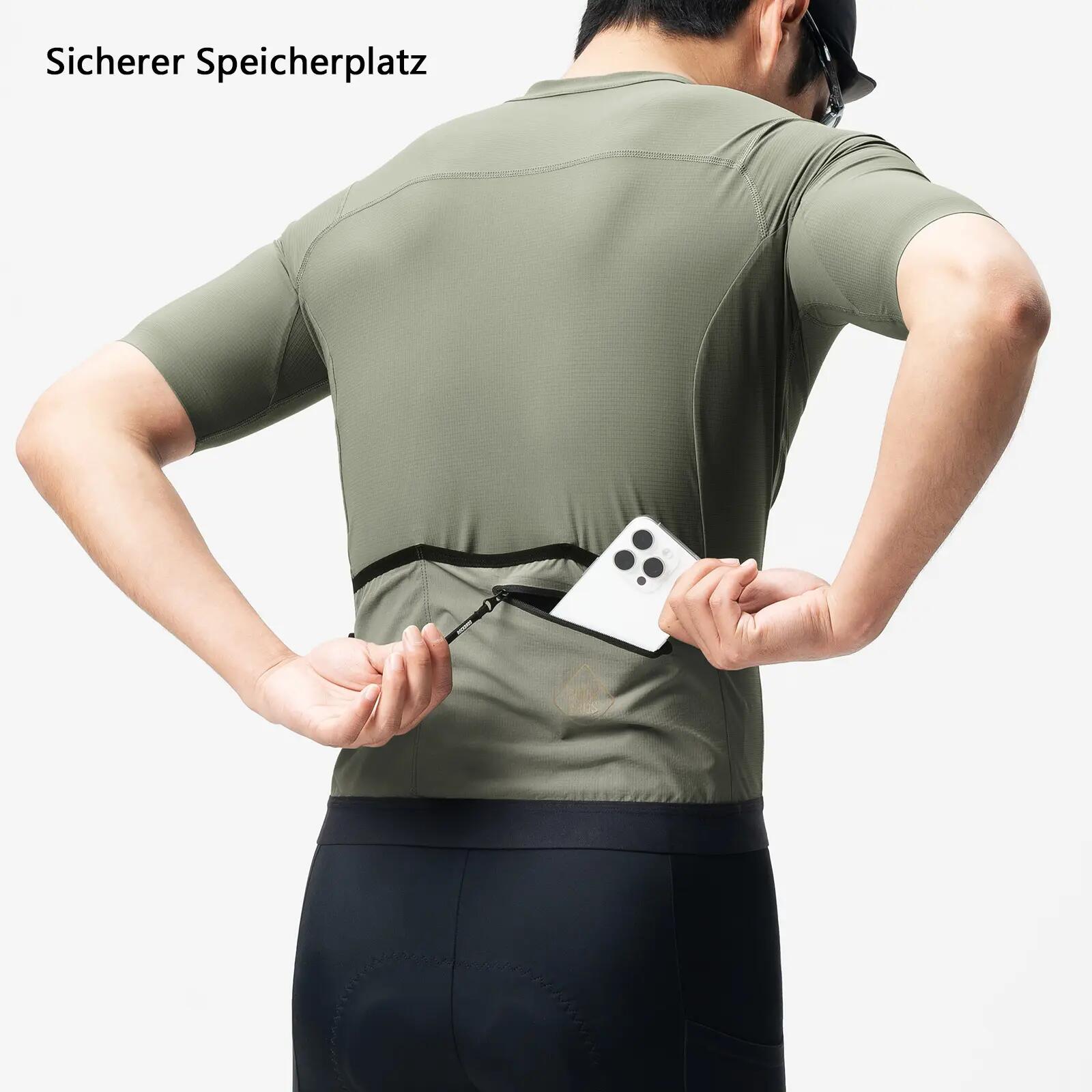 Maillot de cyclisme à manches courtes pour homme 3/8