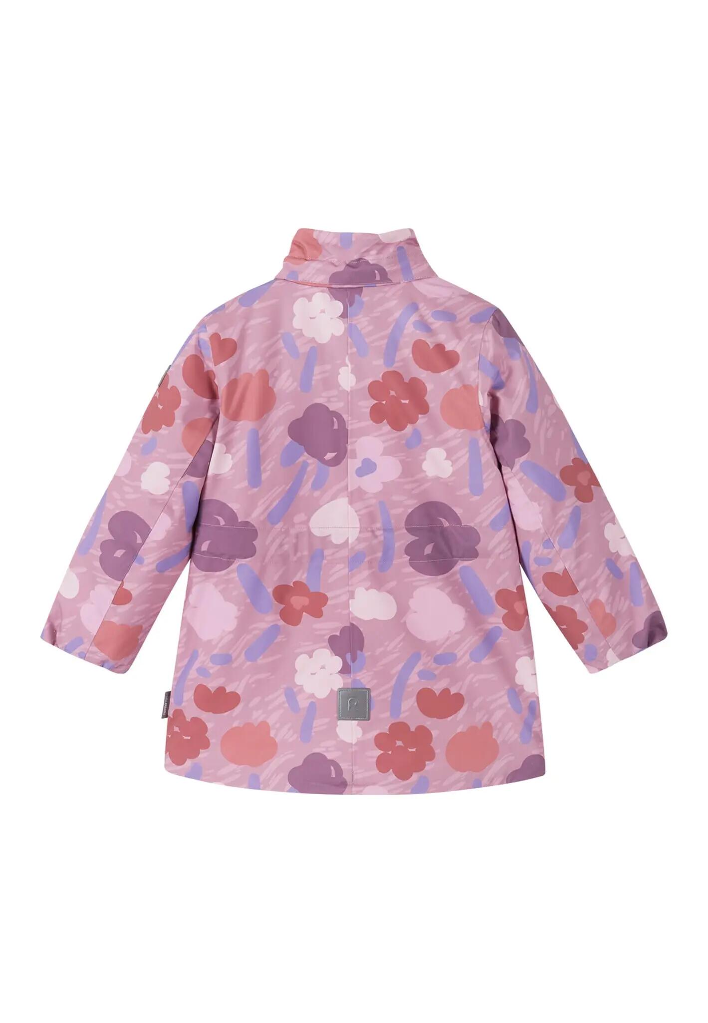 Giacca invernale da bambina tec Muurame grigia e rosa 5/5