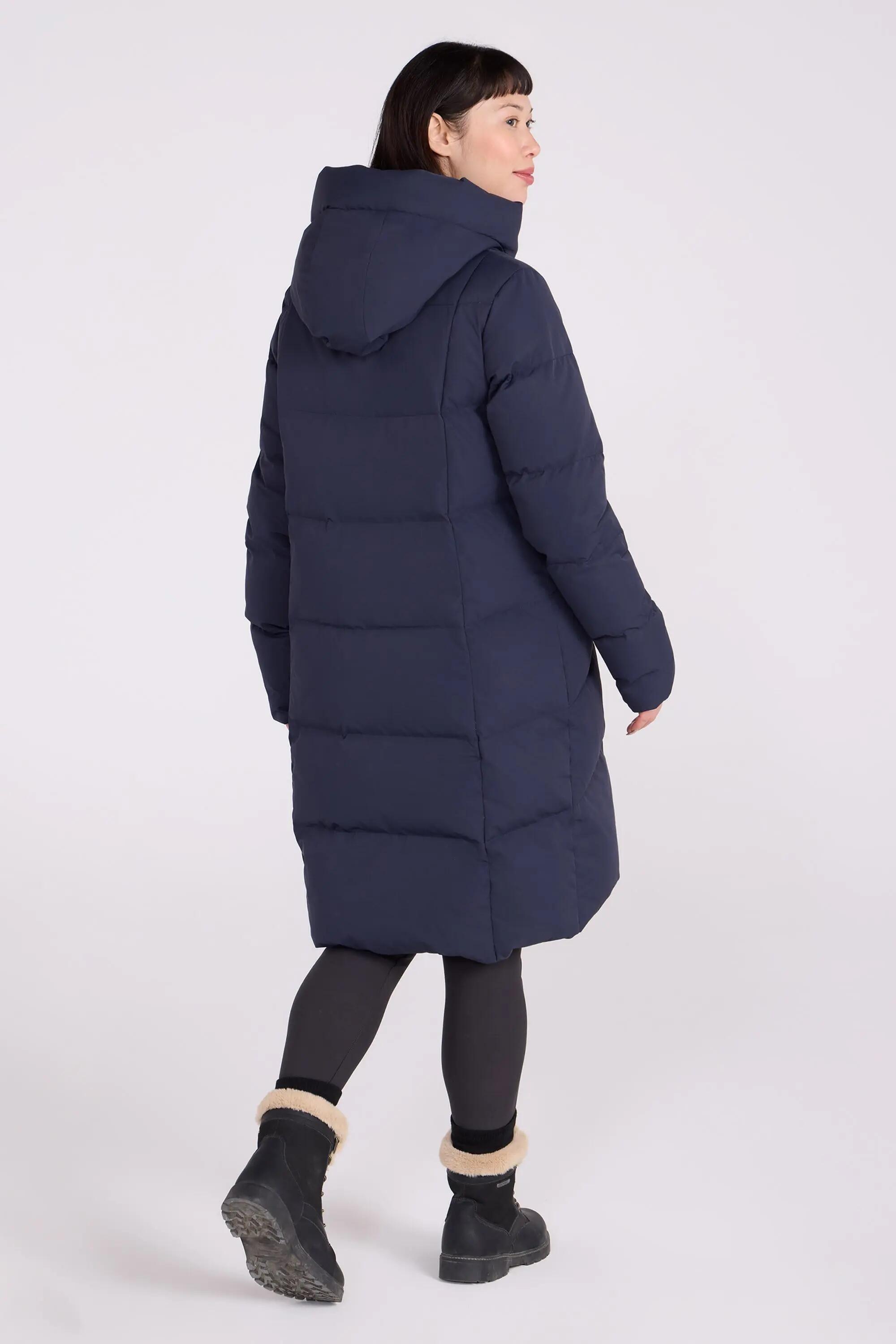 Doudoune de Randonnée Femme Longue Déperlante Capuche Duvet 600, Cosy Wrap II 9/15