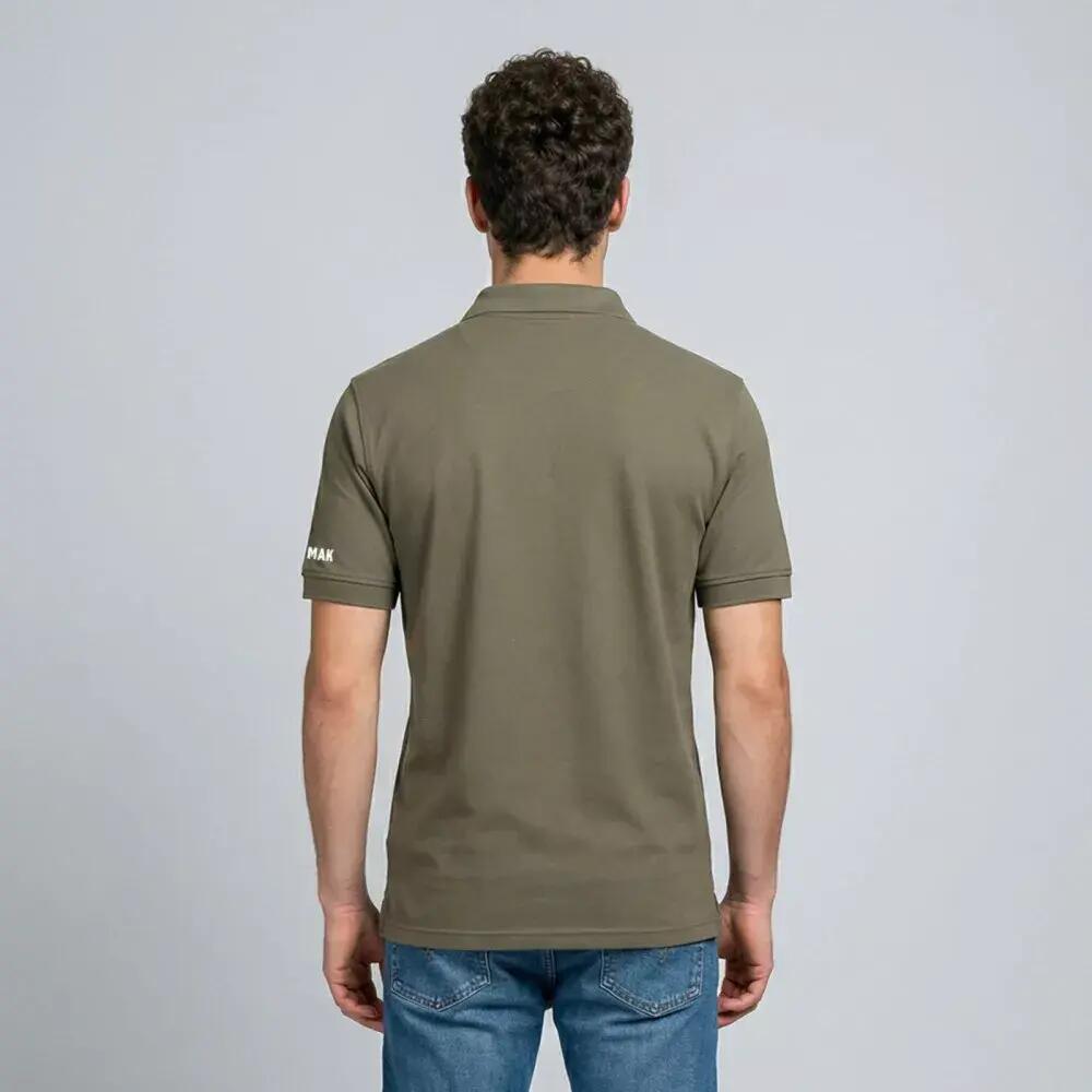 Polo de Randonnée homme Thermorégulant, anti UV LOPI Kaki 2/3