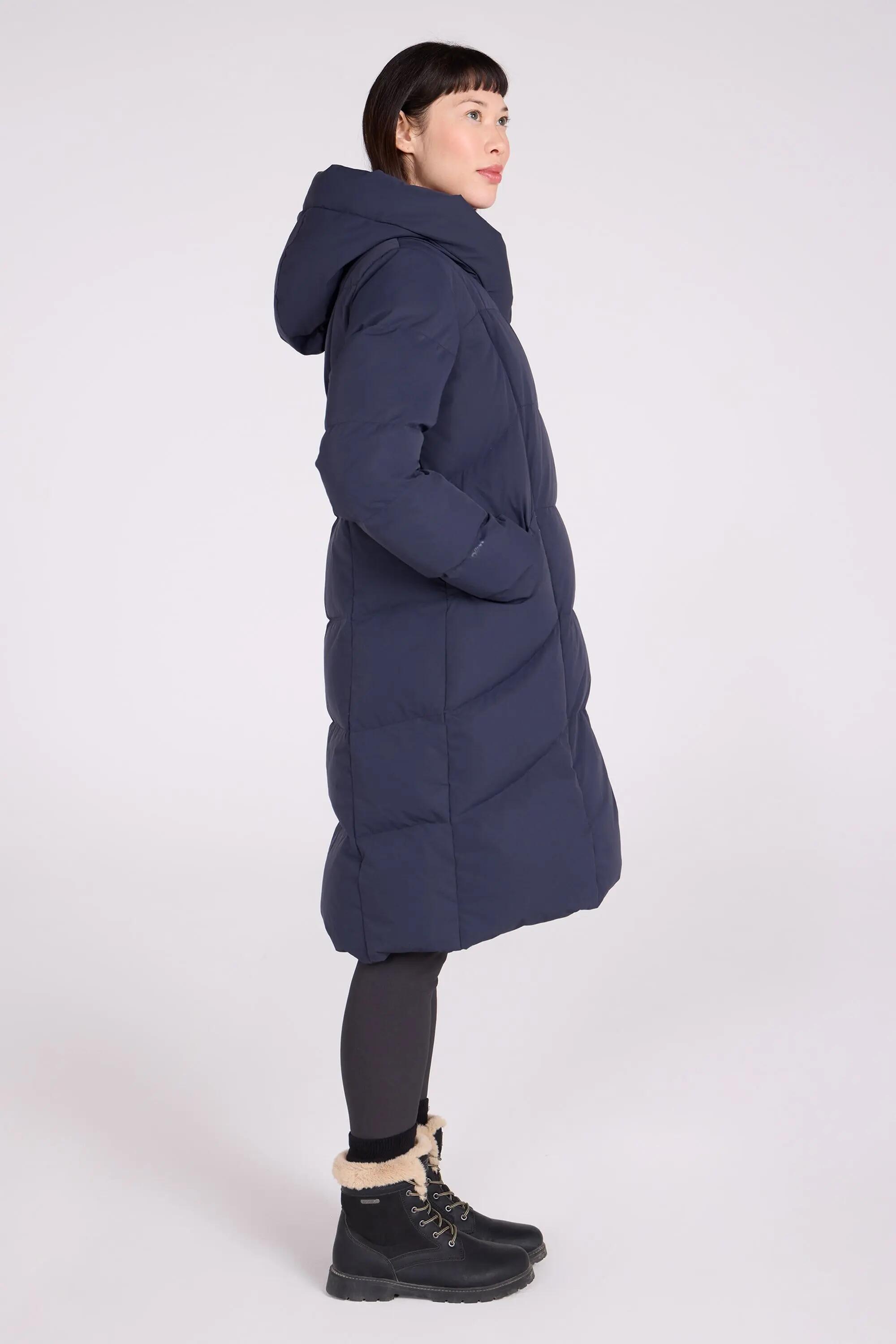 Doudoune de Randonnée Femme Longue Déperlante Capuche Duvet 600, Cosy Wrap II 7/15