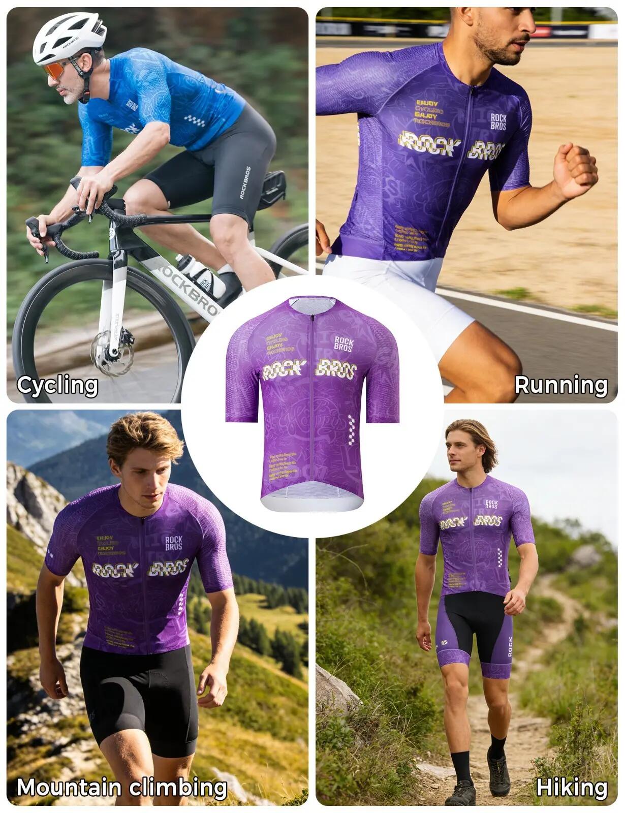 Maillot de cyclisme à manches courtes unisexe 6/7