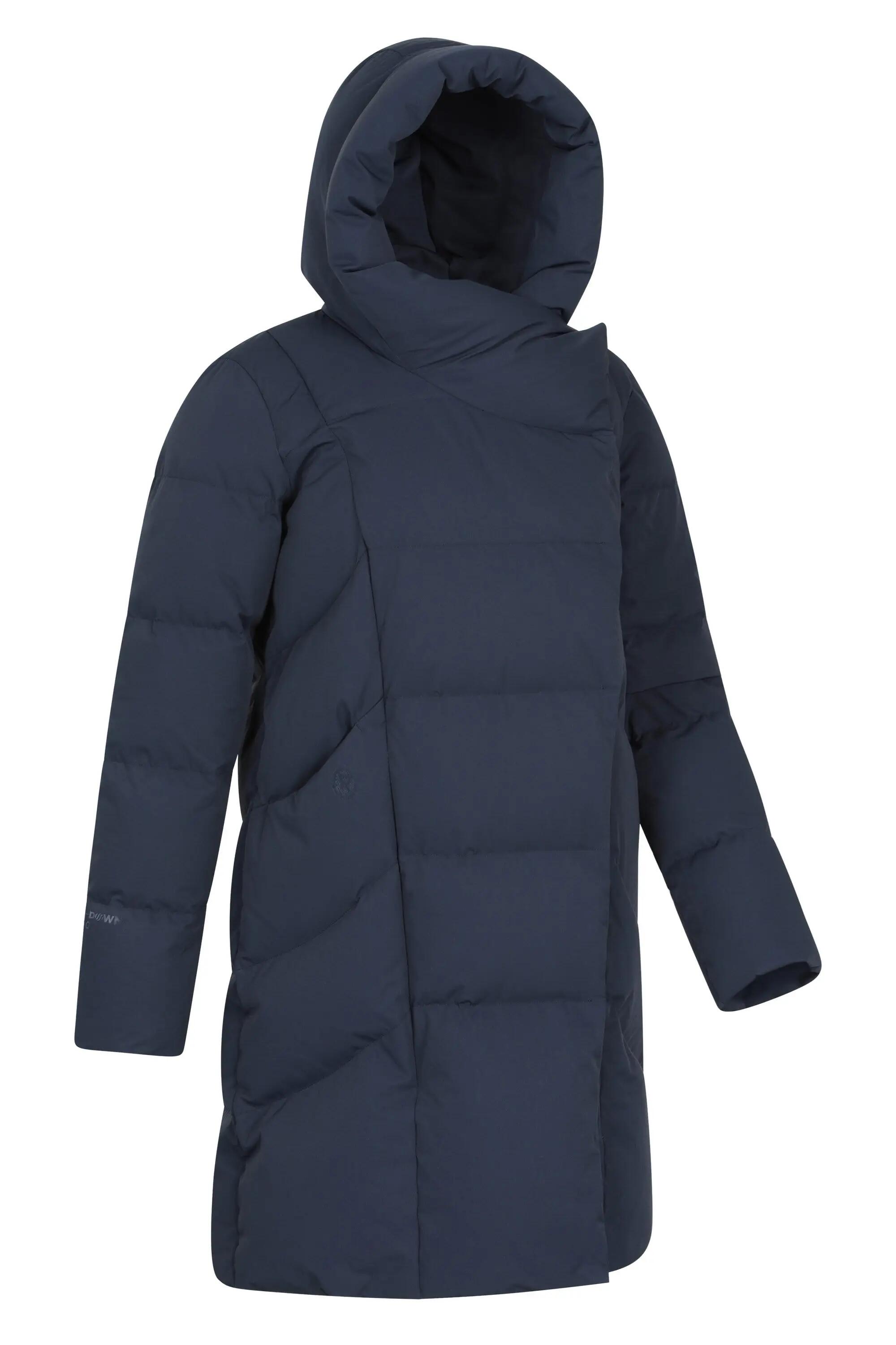 Doudoune de Randonnée Femme Longue Déperlante Capuche Duvet 600, Cosy Wrap II 5/15
