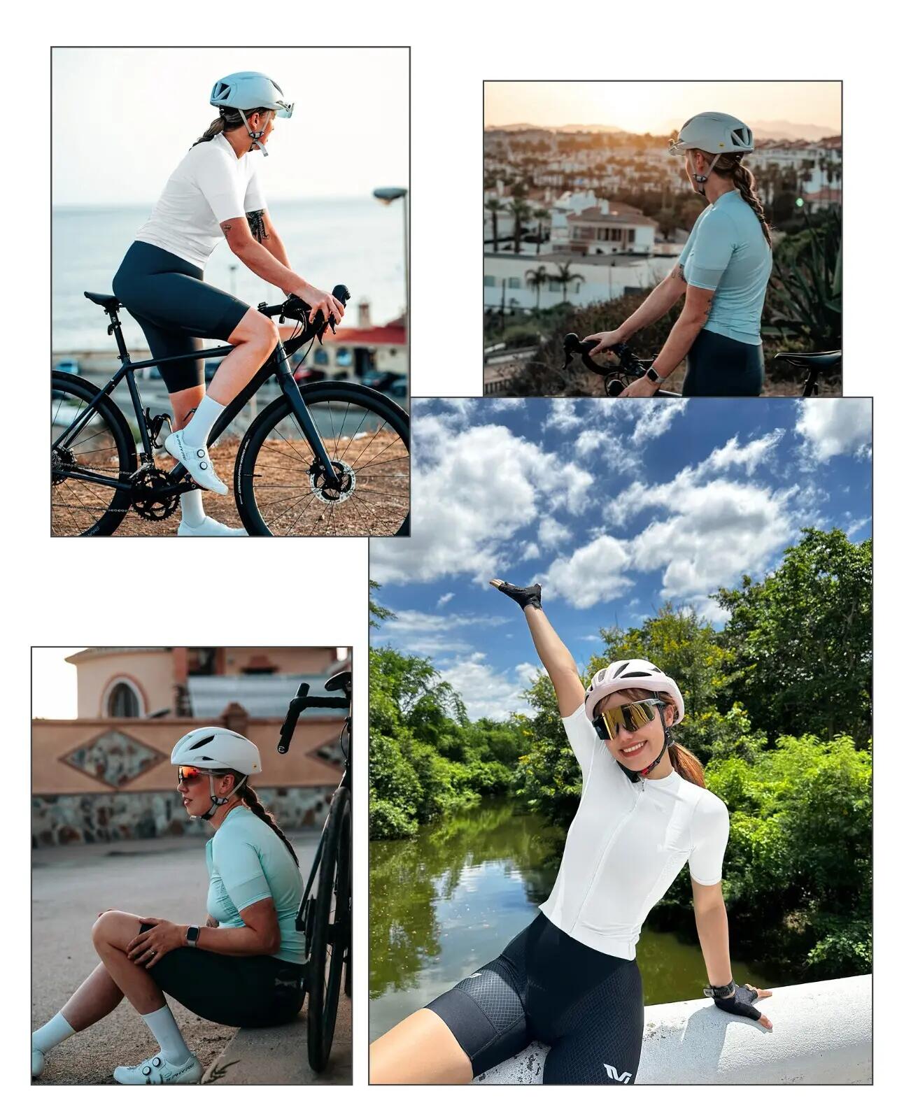 TVI Maillot de cyclisme à manches courtes pour femme 8/8