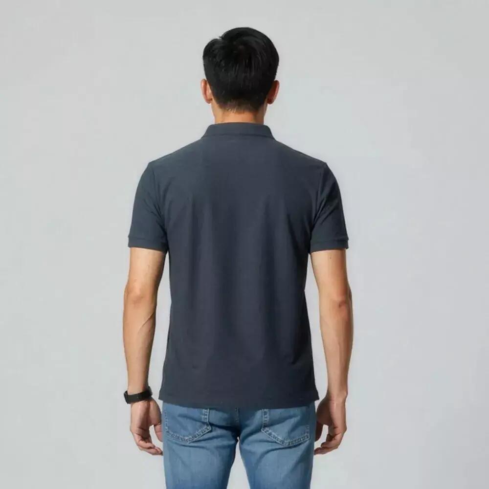 Polo de Randonnée homme confort, anti UV LONAN Bleu Navy 2/5
