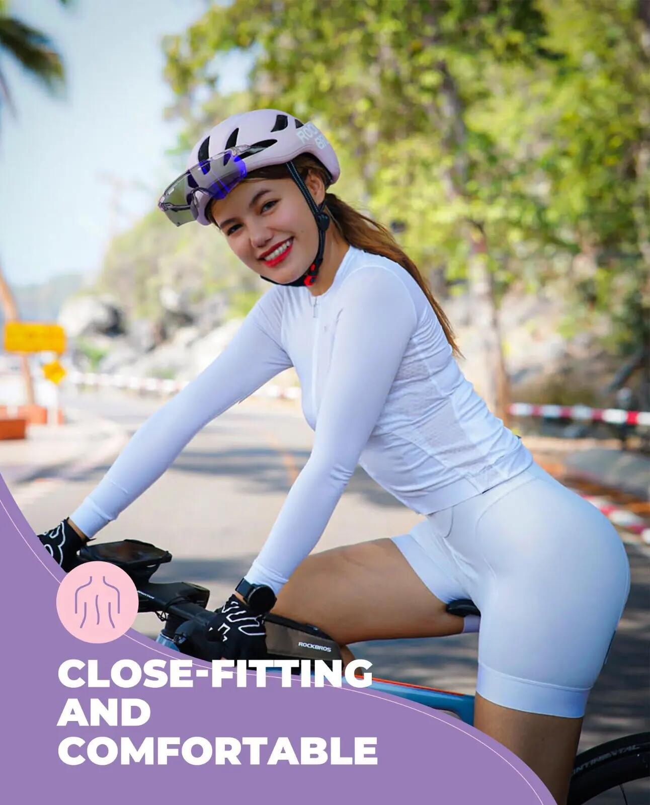 TVI Maillot de cyclisme à manches longues pour femme 4/7