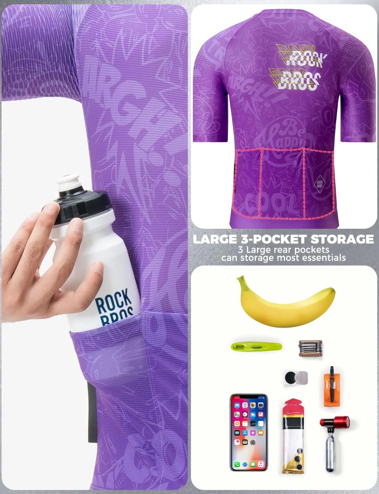 Maillot de cyclisme à manches courtes unisexe 5/7