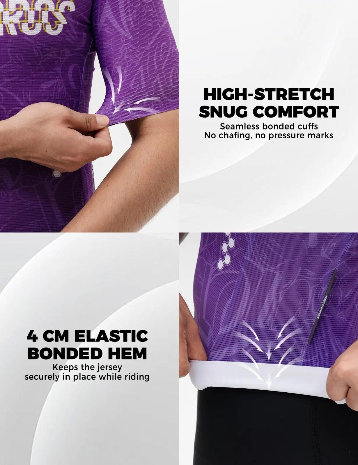 Maillot de cyclisme à manches courtes unisexe 3/7