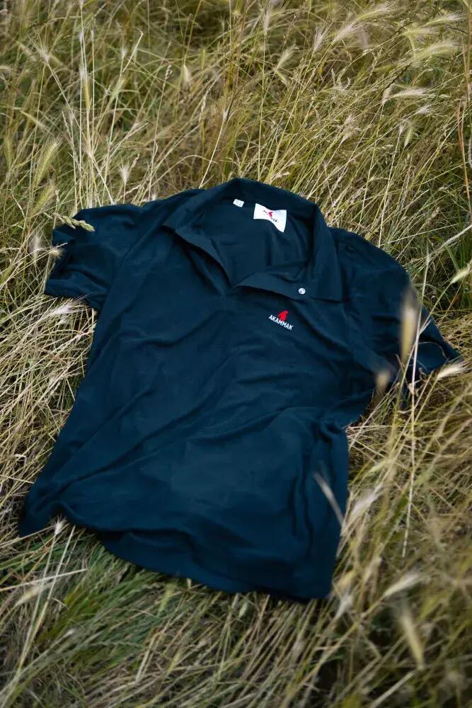 Polo de Randonnée homme confort, anti UV LONAN Bleu Navy 5/5