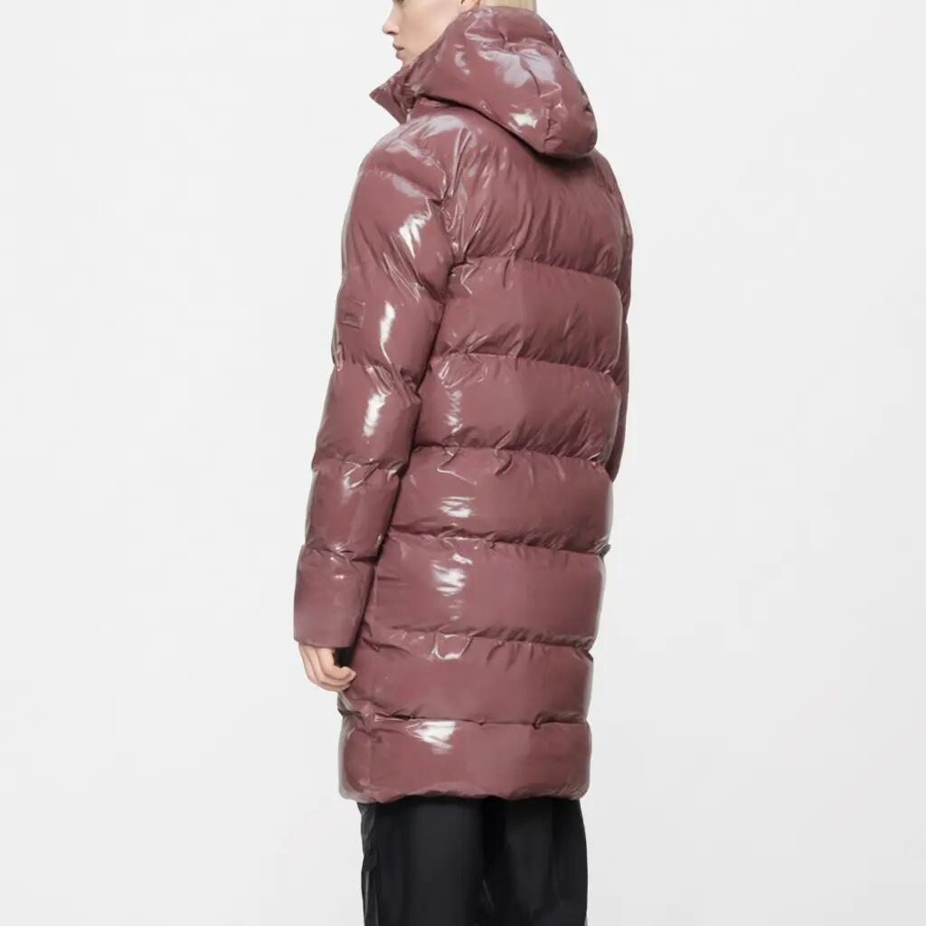 Jaqueta Rains Modelo 15130r Alta Longer Puffer Jacket W3 Cor Rosa 3/5