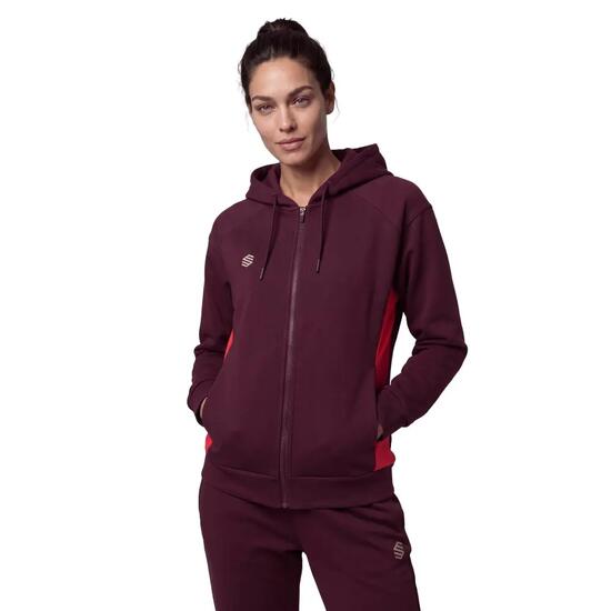 Women ’s full-zip hoodie Fullzip Hoodie Burgundy/Red W Burgundy