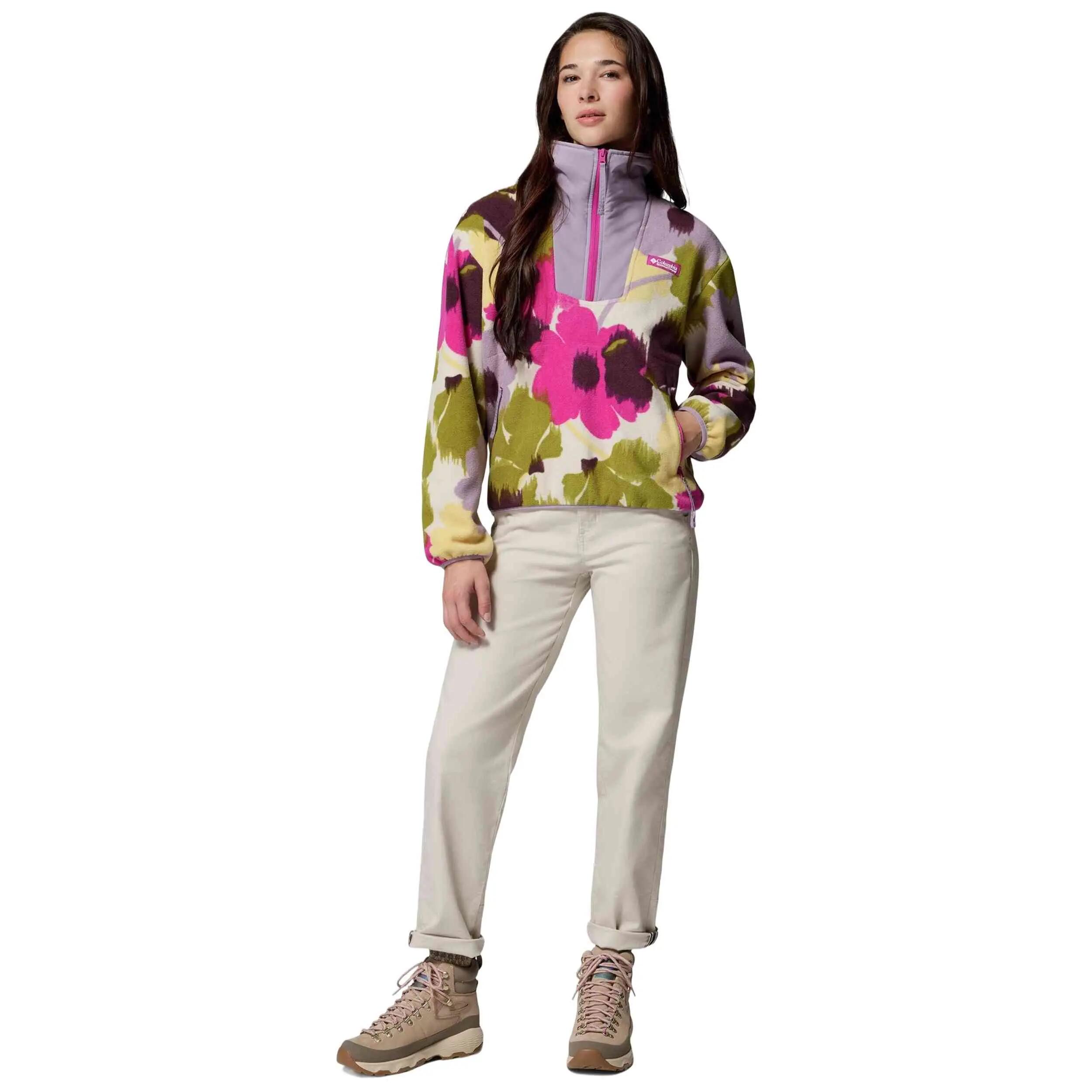 Sudadera Columbia modelo Forro polar Columbia Sequoia Grove Printed H para mujer 5/5