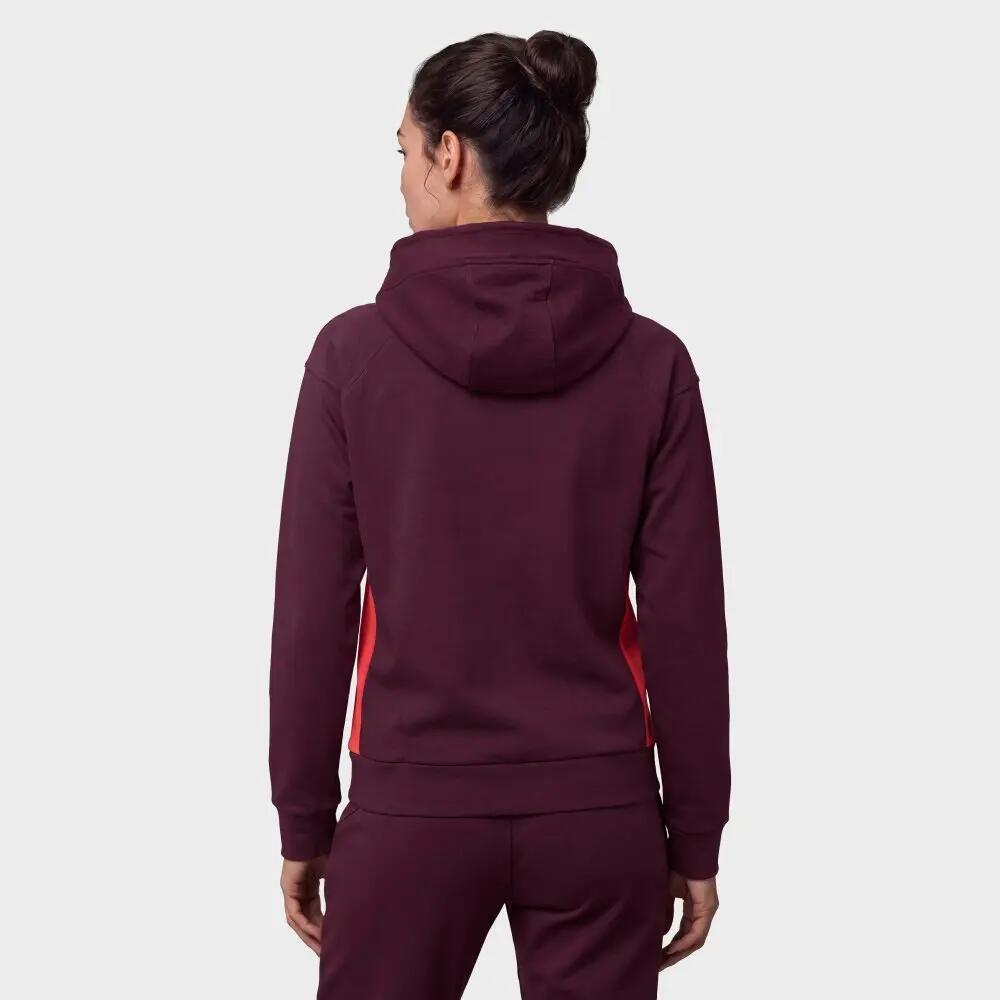 Camisola com capuz e zipper mulher Fullzip Hoodie Burgundy/Red W Bordeux 6/6