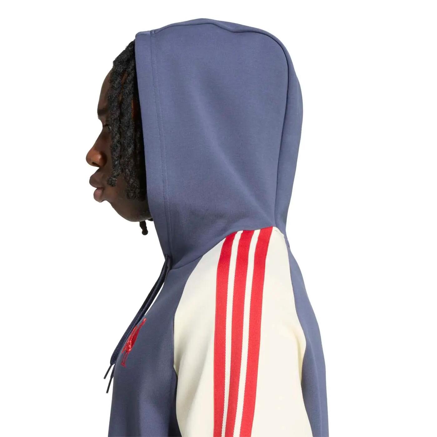 Sweat à capuche France Rugby Adidas Bleu marine ombre FFR 5/6