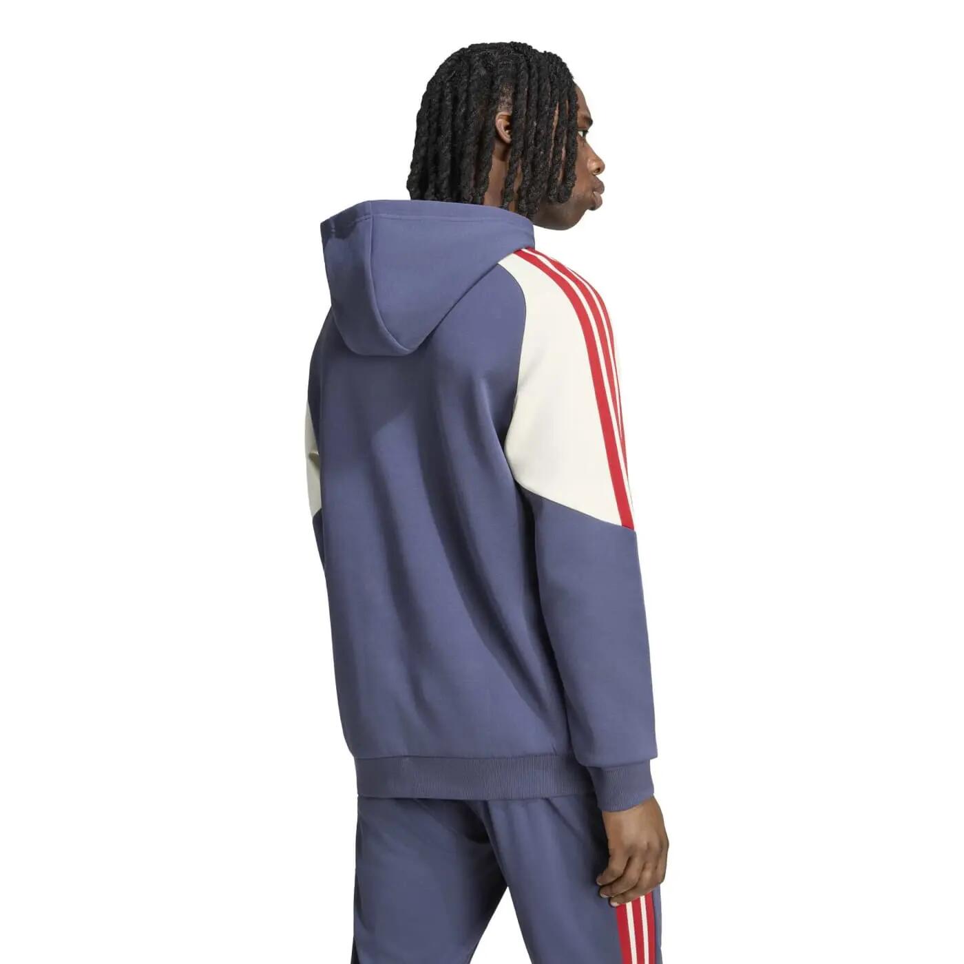 Sweat à capuche France Rugby Adidas Bleu marine ombre FFR 2/6