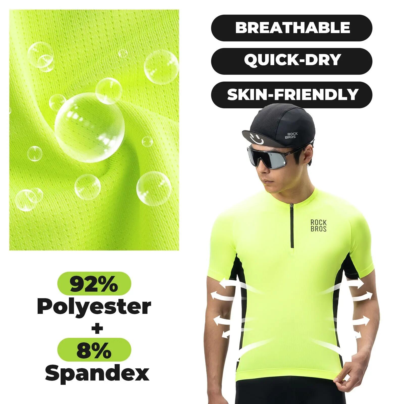 Maillot de cyclisme à manches courtes pour homme 3/7