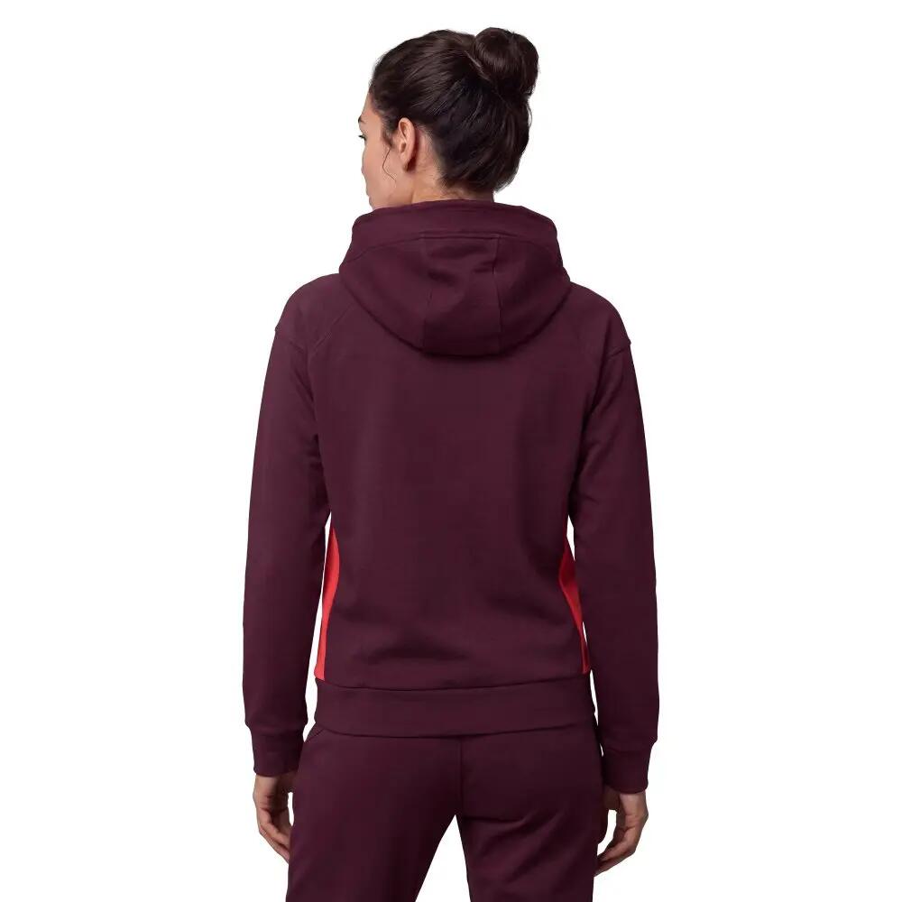 Camisola com capuz e zipper mulher Fullzip Hoodie Burgundy/Red W Bordeux 2/6