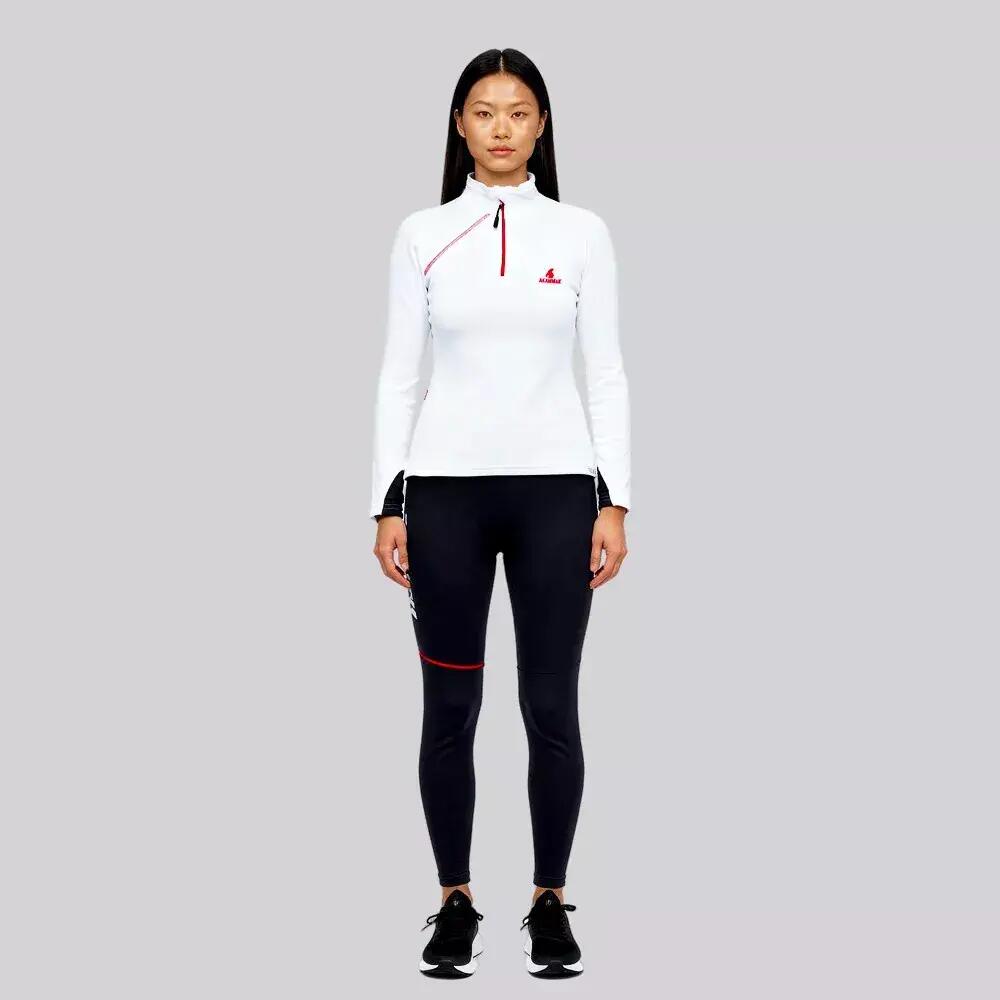 Pull de Randonnée femme Thermique NICKY Blanc 3/3