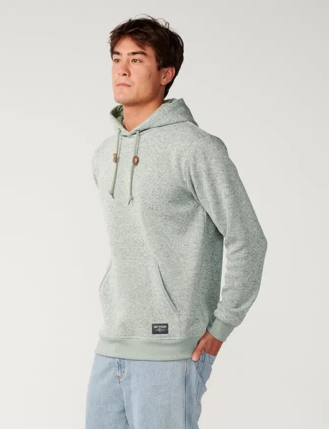 Felpa con cappuccio da uomo Rip Curl "CLASSIC SURF CRESCENT HOOD" Grigio/Verde 4/6