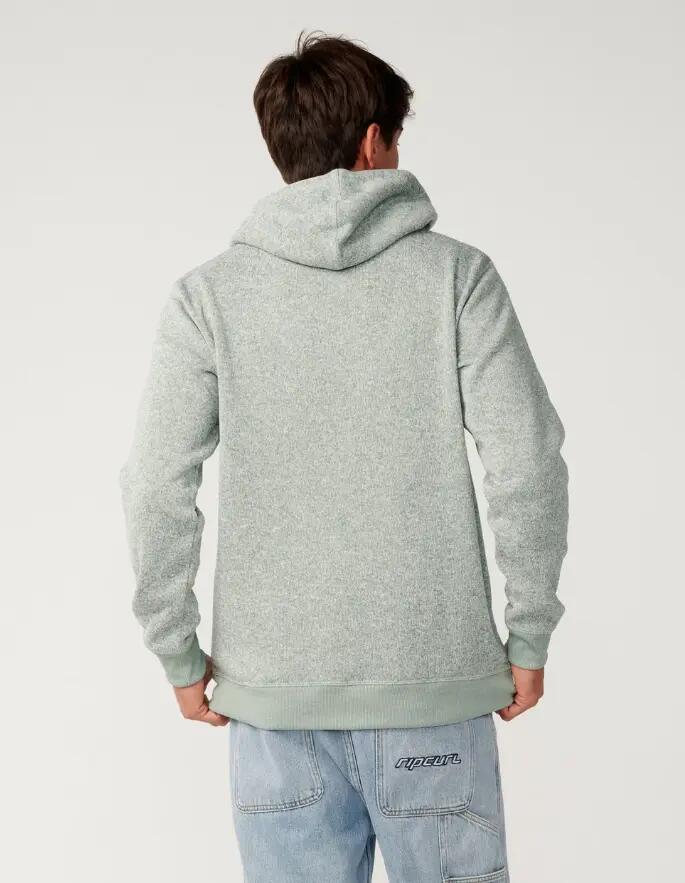 Felpa con cappuccio da uomo Rip Curl "CLASSIC SURF CRESCENT HOOD" Grigio/Verde 2/6