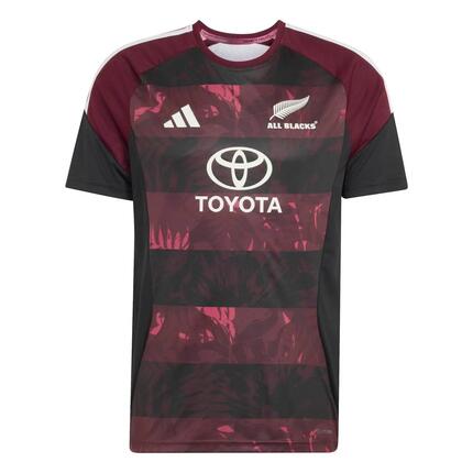 T-shirt Adidas Performance All Blacks Homme Bordeaux et noir