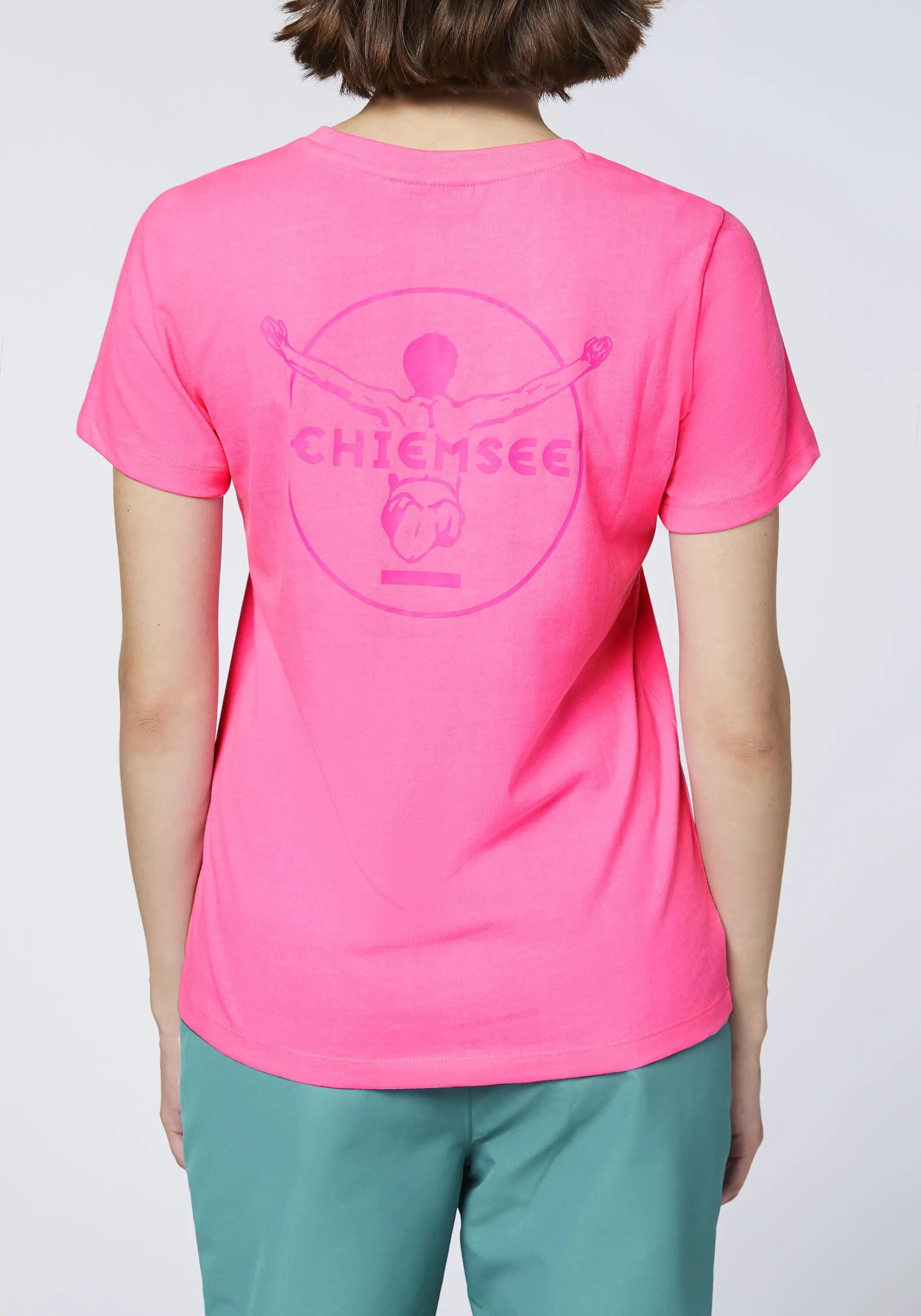 T-Shirt mit tonalem Stick & Print 7/7