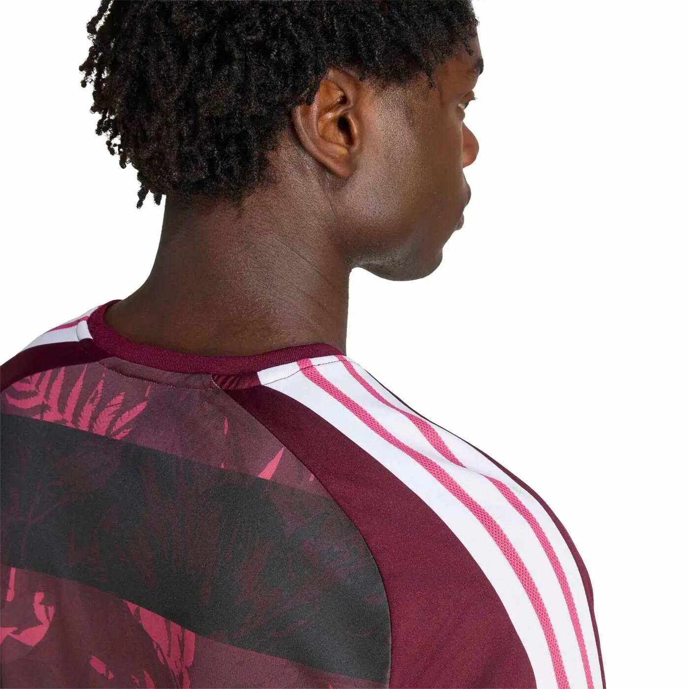 T-shirt Adidas Performance All Blacks Homme Bordeaux et noir 4/6