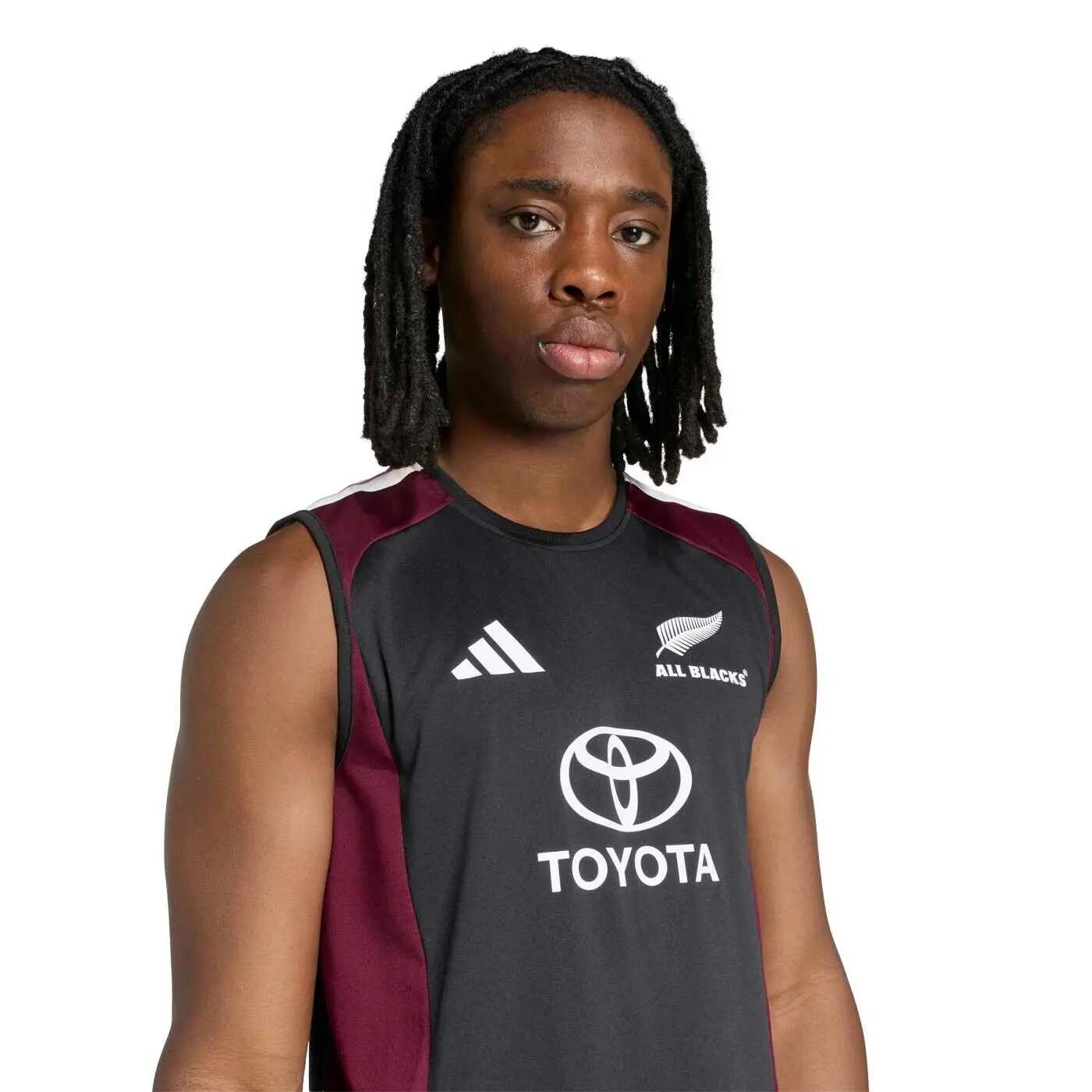 All Blacks Rugby Tanktop Zwart En Bordeaux 6/7