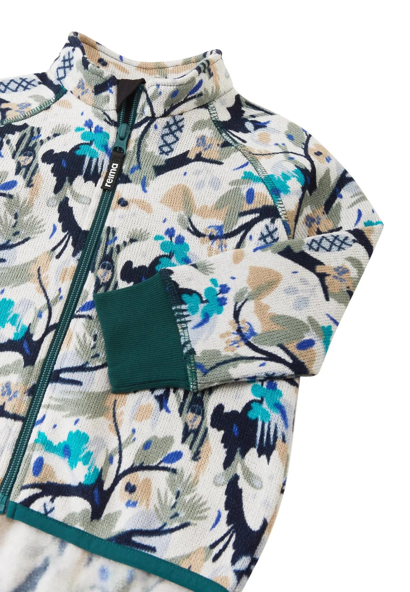 Kleinkinder Fleecejacke Ornament Sparkly Blue 3/5