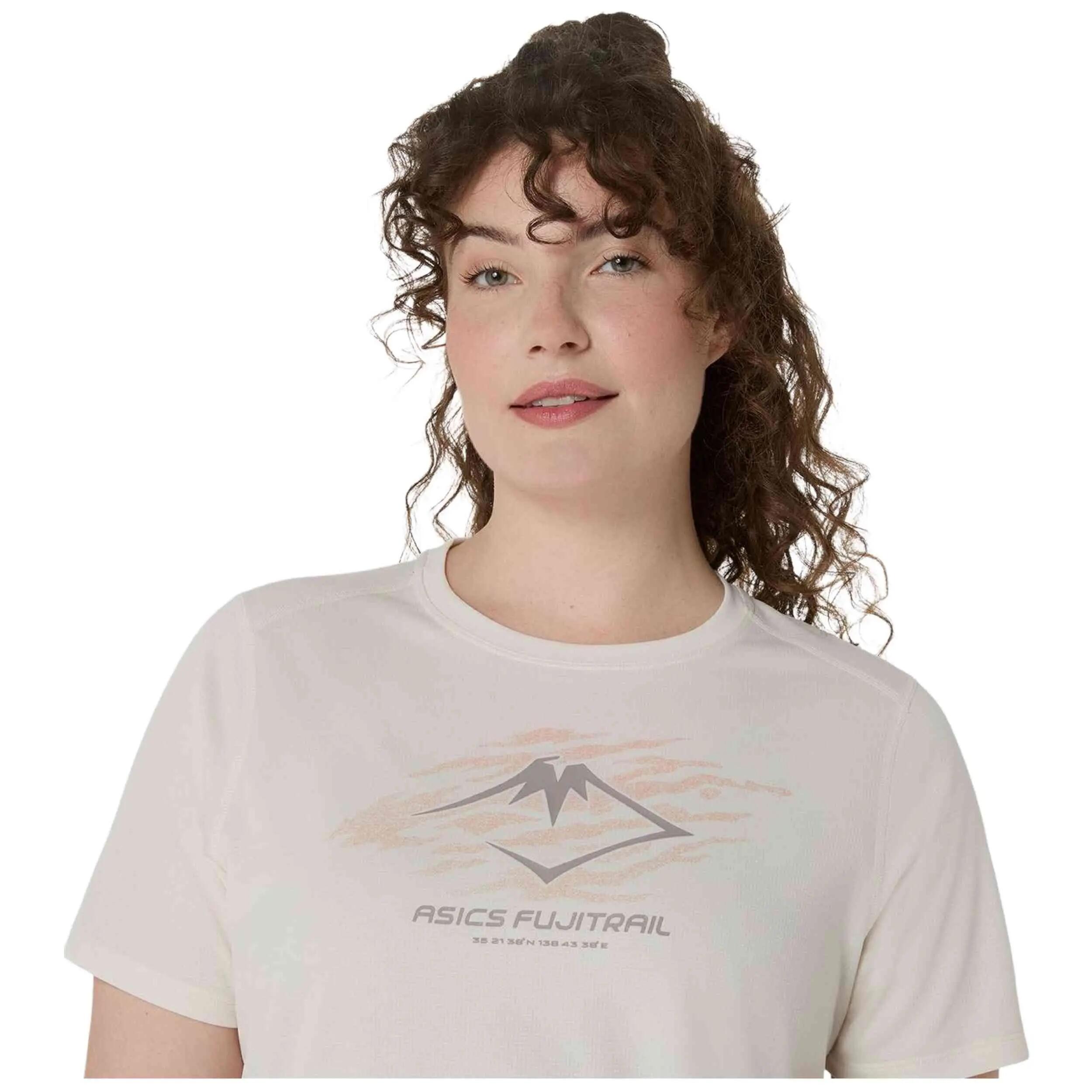 Maglia a maniche corte Asics modello Camiseta ASICS Fujitrail Logo ma per unisex 4/5