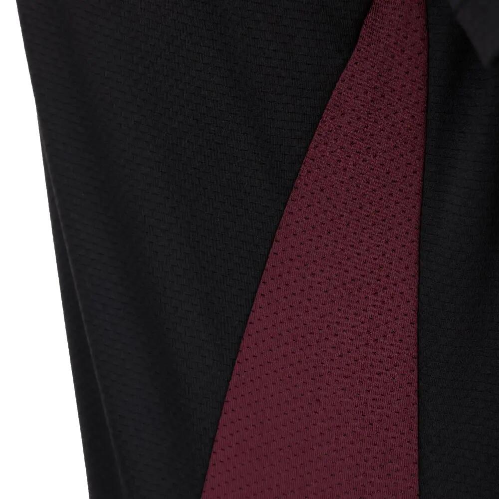 T-shirt de sport homme Sports Tee Black/Burgundy M Noir 5/6