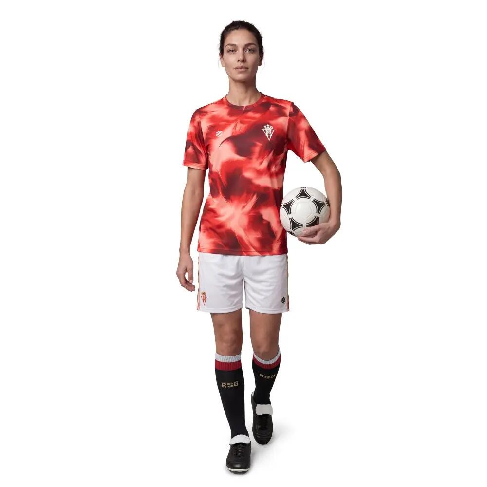 Camisola de futebol para treino mulher RSG Prematch Tee Player W Encarnado 3/7
