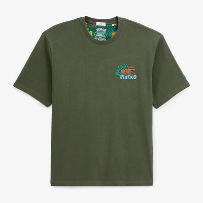 T-shirt met korte mouwen en ronde hals, met geborduurde thor