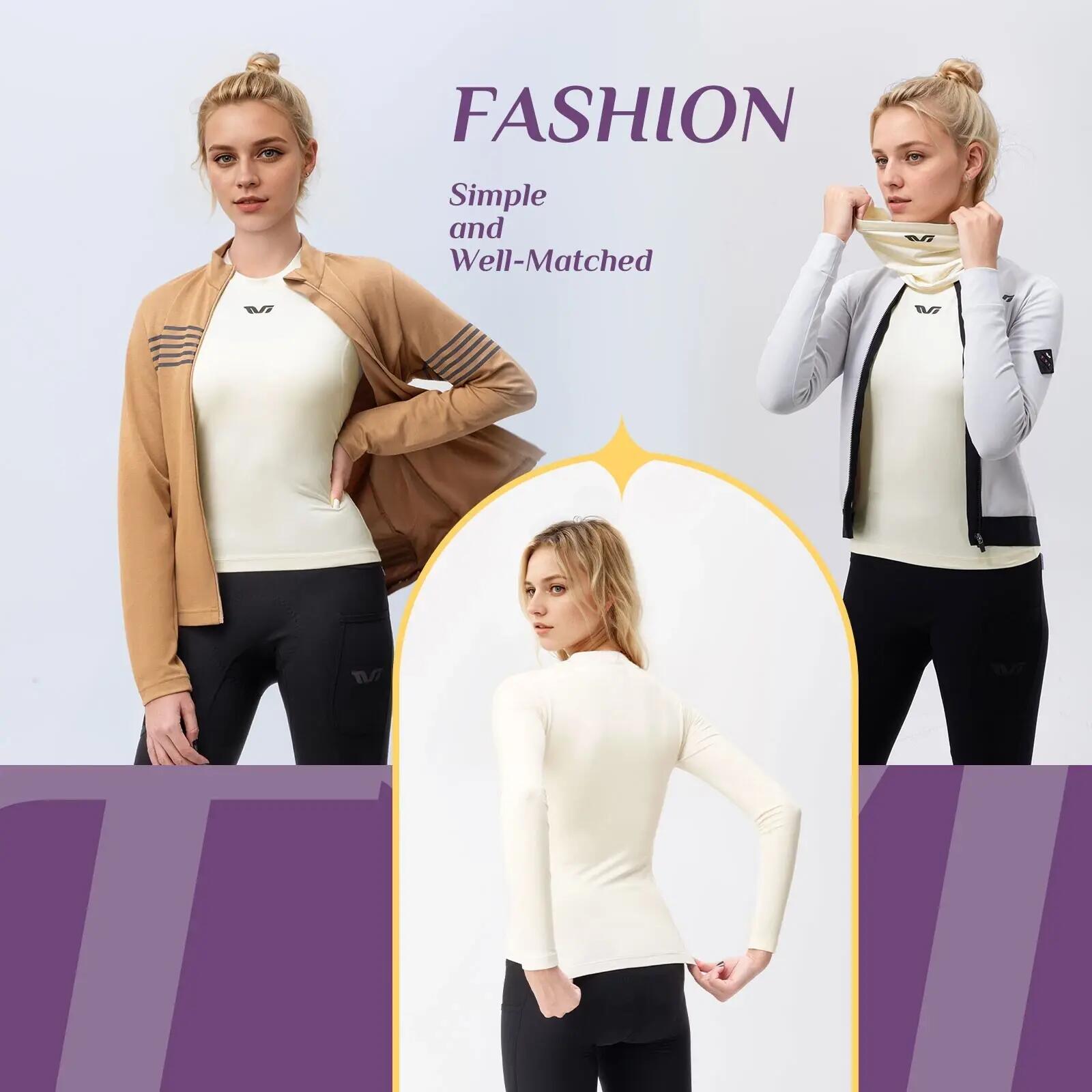 TVI Sous-vêtement thermique femme manches longues 5/7