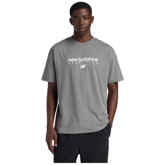 T-shirt New Balance modèle Camiseta New Balance Linear Graphic mang pour unisexe