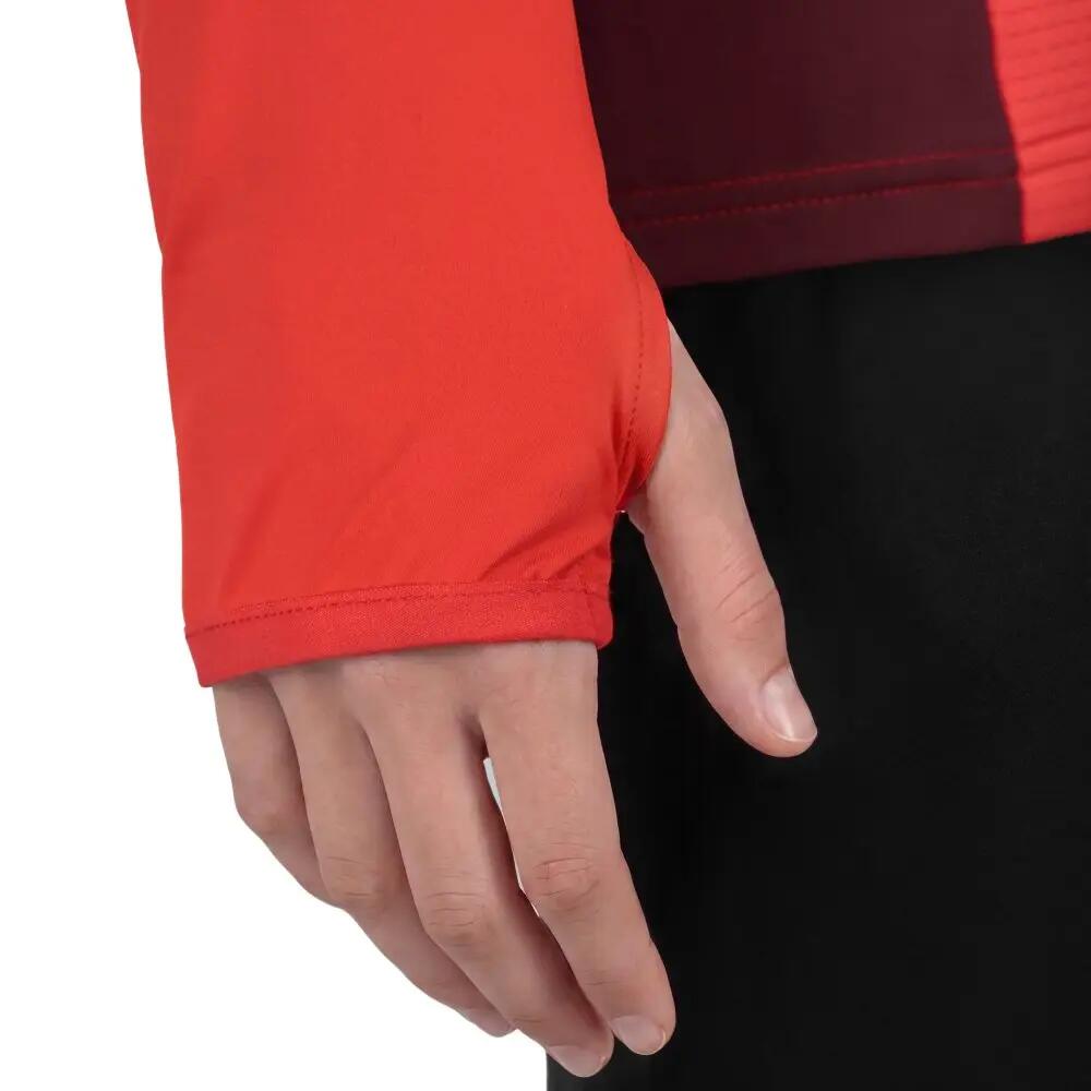 Camisola desportiva com meio fecho mulher Halfzip Red/Burgundy W Encarnado 4/6