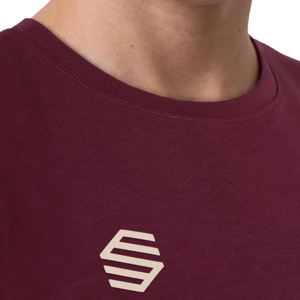 Camiseta manga corta Niño Hombre y Mujer Cotton Tee Burgundy K Burdeos 4/6