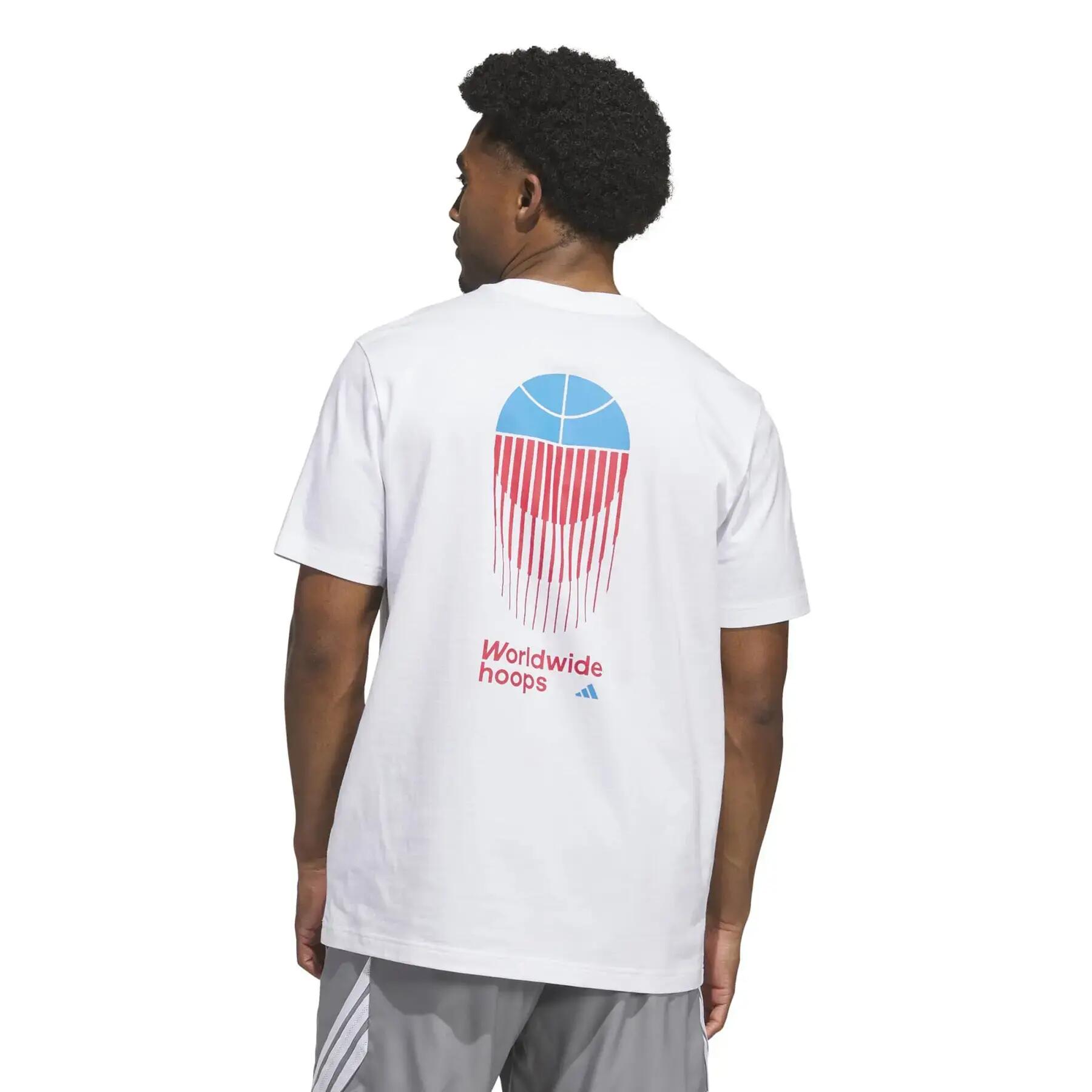 T-shirt adidas World Wide Hoops Classic 3/6