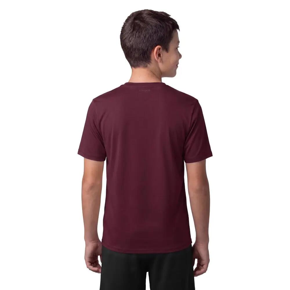 Camiseta manga corta Niño Hombre y Mujer Cotton Tee Burgundy K Burdeos 2/6