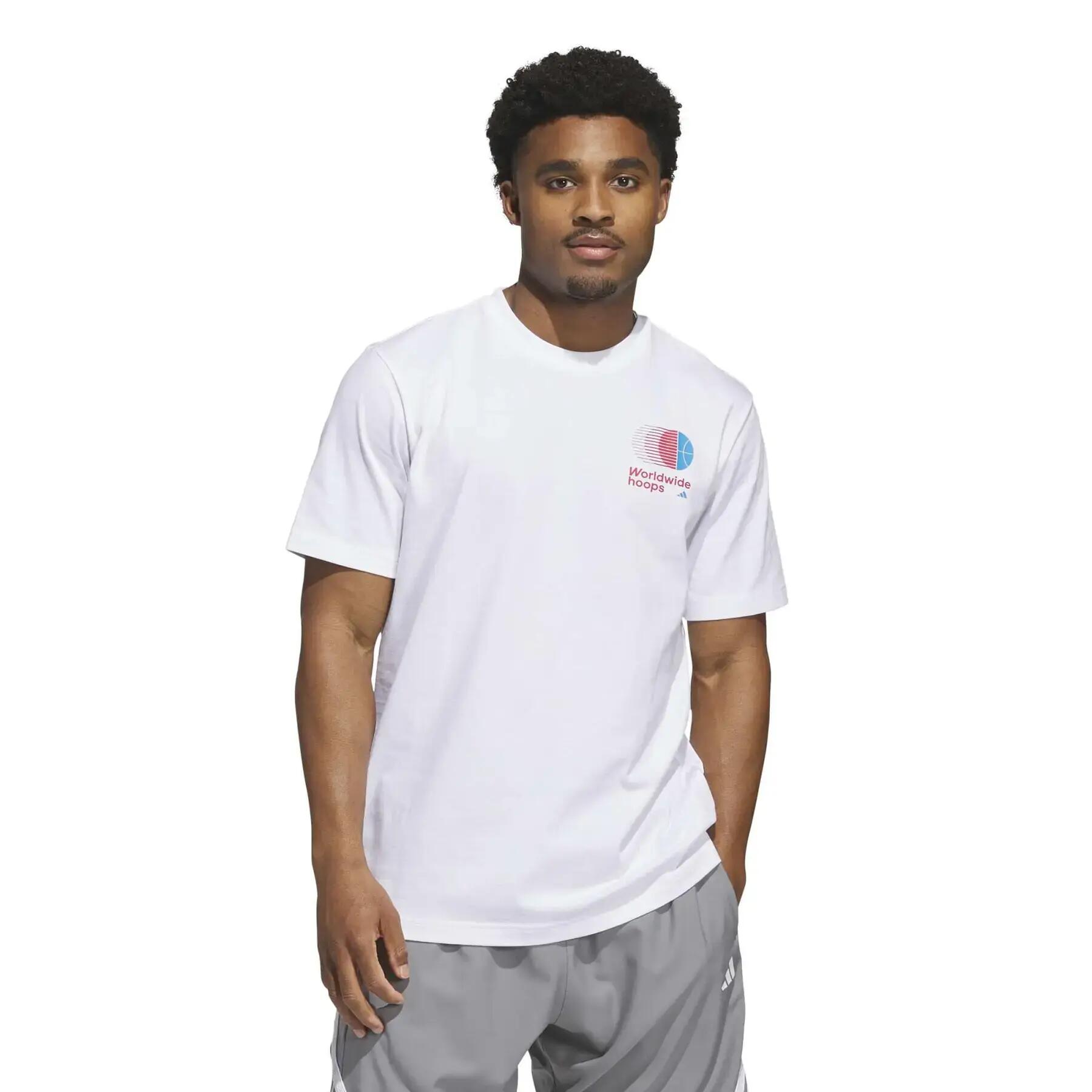 T-shirt adidas World Wide Hoops Classic 2/6