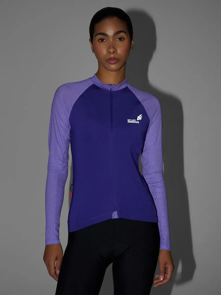 Longsleeve kolarski z filtrem UPF50+ damski 4F 4FRSS26TFLOF650 7/7