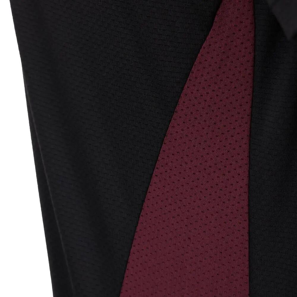 T-shirt desportiva mulher Sports Tee Black/Burgundy W Preto 4/6