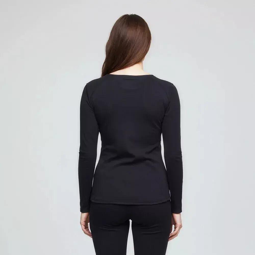 Première couche de Randonnée femme Thermique SULKY Noir 2/3