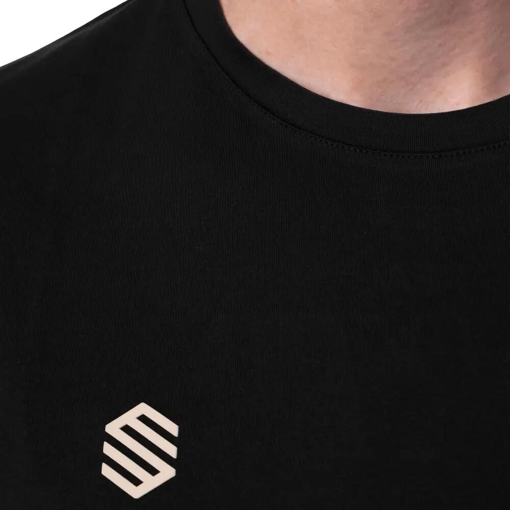 T-shirt de manga curta homem Cotton Tee Black M Preto 5/6