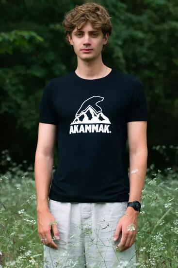 T-shirt de Randonnée homme confort, anti UV TOBI Noir