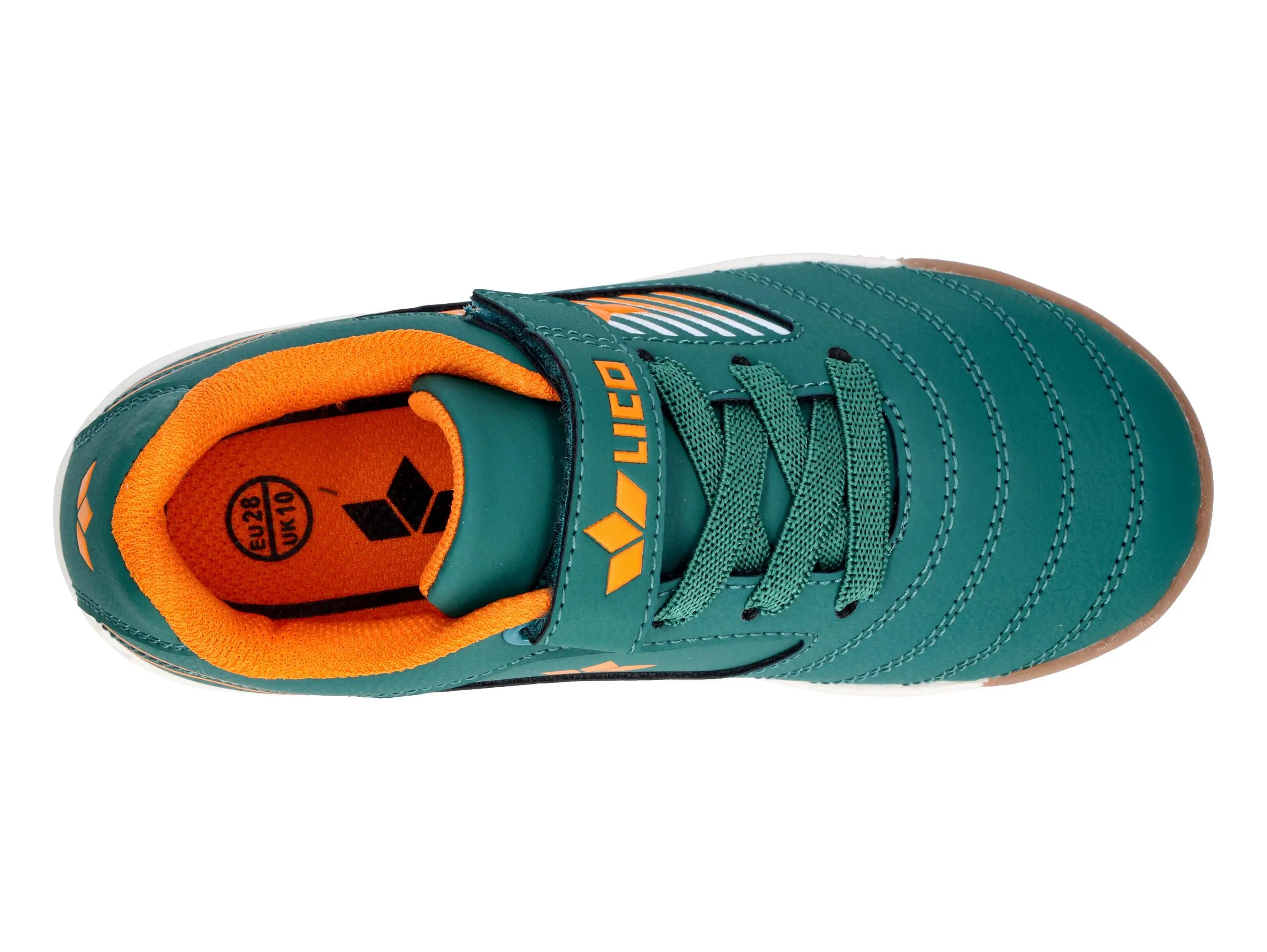 scarpe - sport - bambini - velcro e lacci elastici - Chaska VS - verde/arancione 5/6