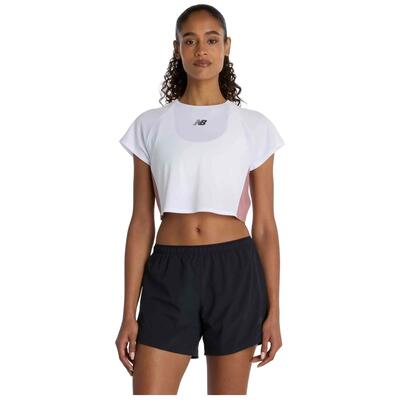 T-shirt met korte mouwen new balance model camiseta new balance fas voor vrouwen
