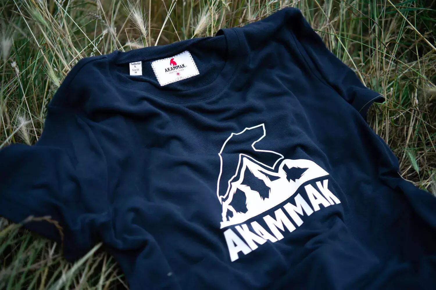 T-shirt de Randonnée homme confort, anti UV TOBI Bleu Navy 2/3