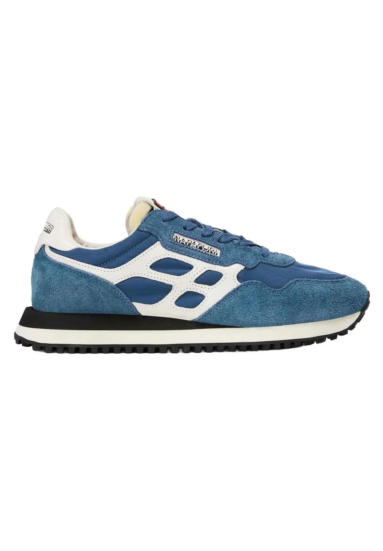 Napapijri Herren Element Suede Sneaker Wildleder Blu Marine 5/6