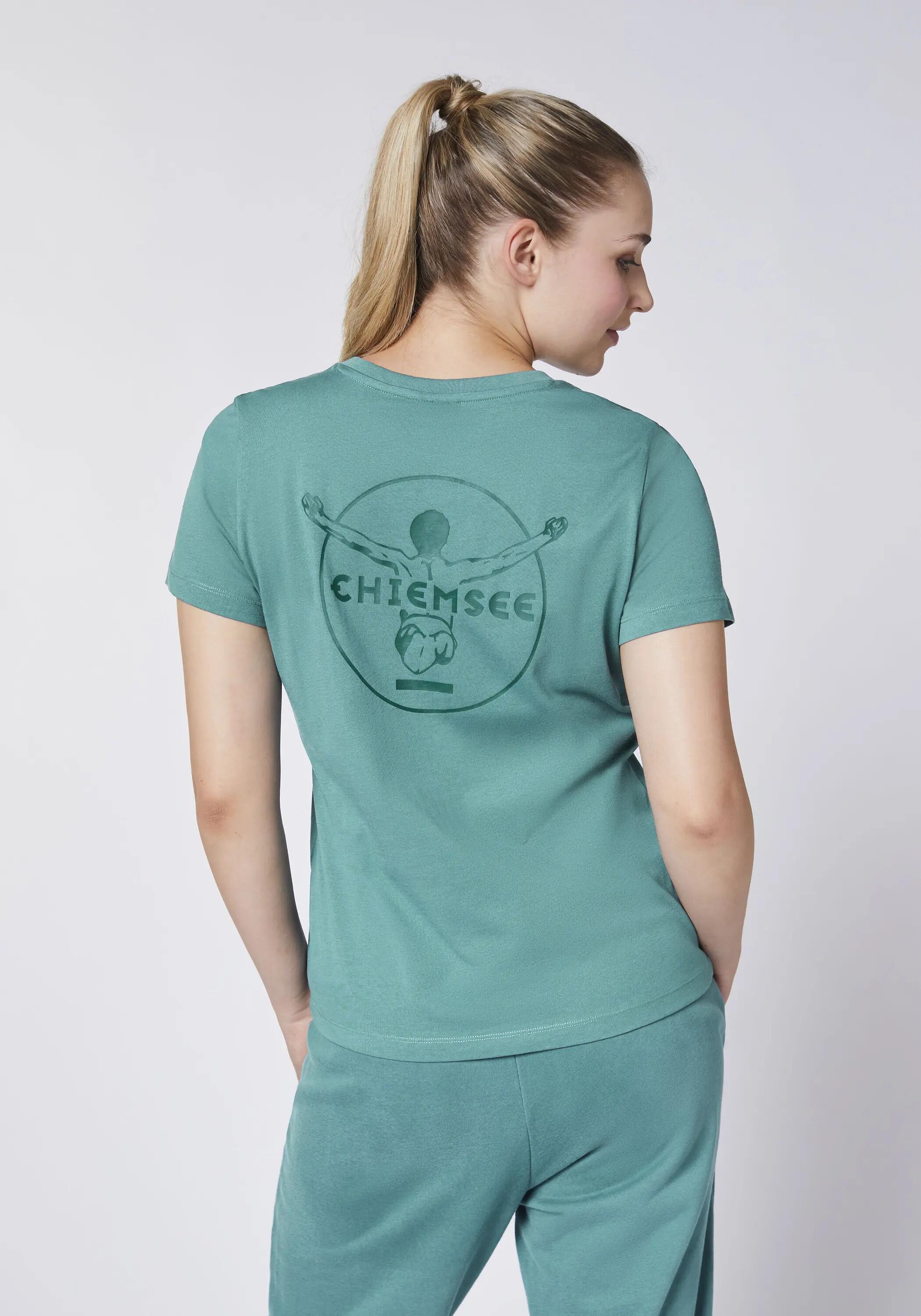 T-Shirt mit tonalem Stick & Print 4/7